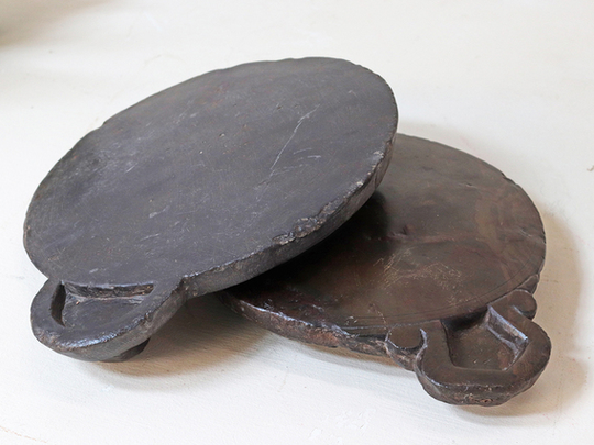 Stone Chapati Plate - Large Brown
