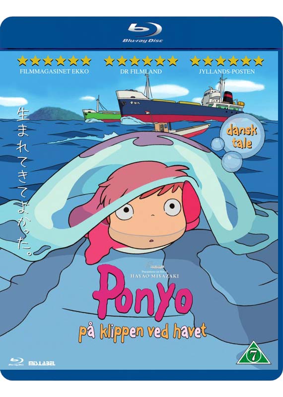 Ponyo på klippen ved havet (Blu-Ray)
