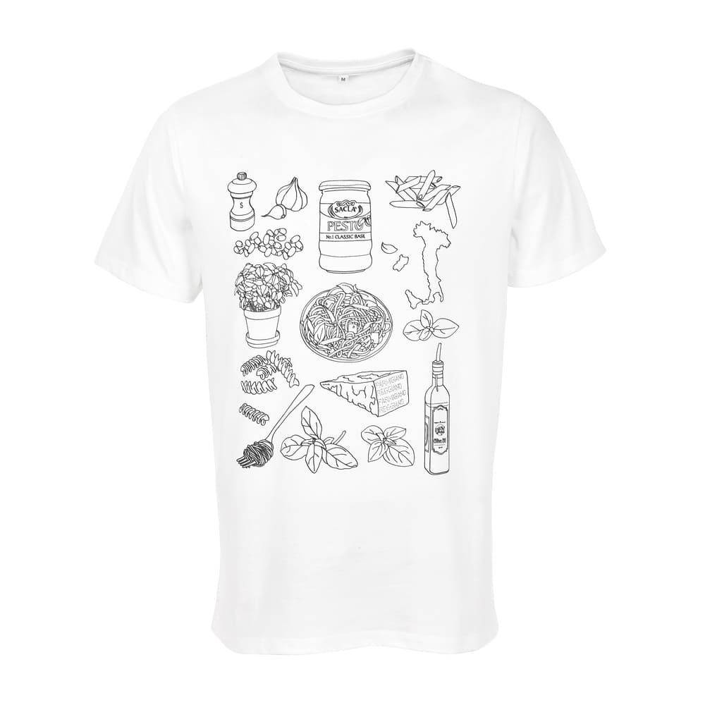 Pesto Pioneers' Short Sleeve Organic Cotton T-Shirt by Sacla', Small