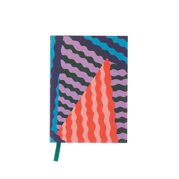 Colourful Wiggly Lines A6 Notebook