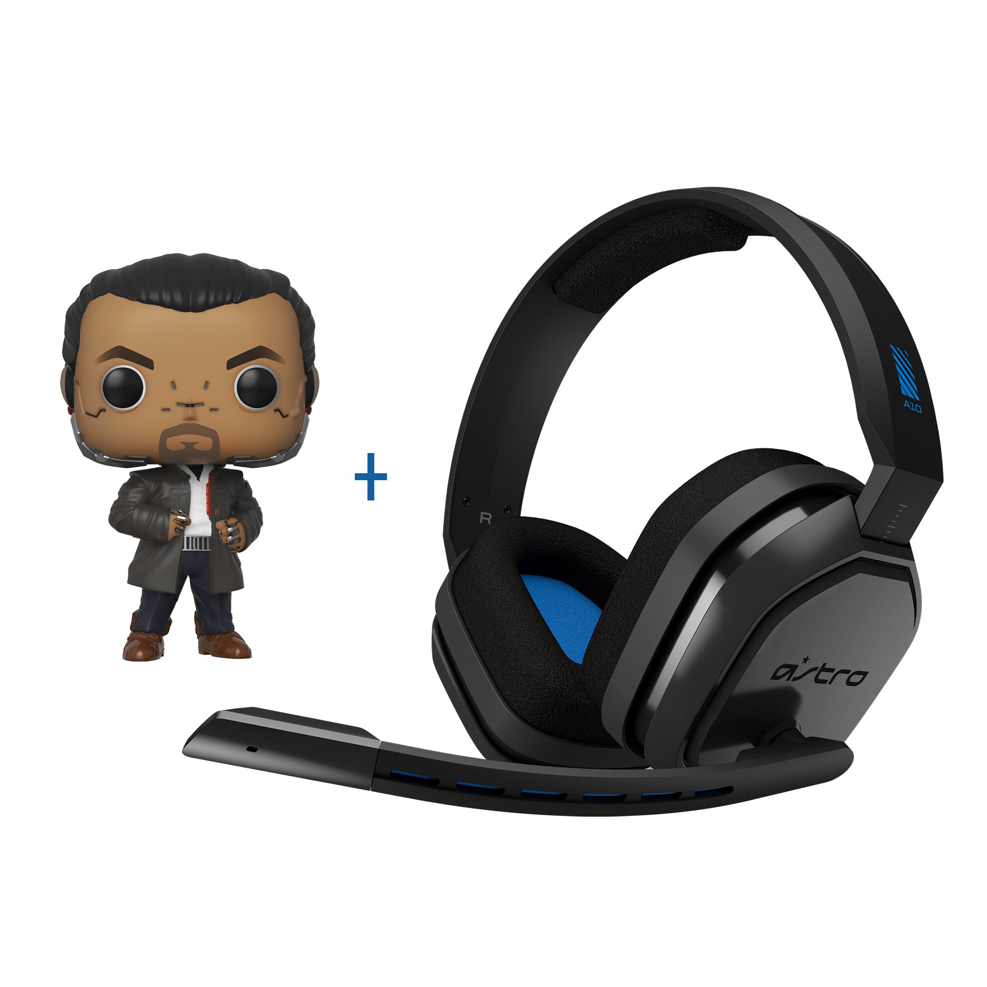 Astro - A10 Gaming Headset XB1-S,X Grey/Green + Funko! POP - Games: Cyberpunk 2077 - Takemura (47160) - Bundle