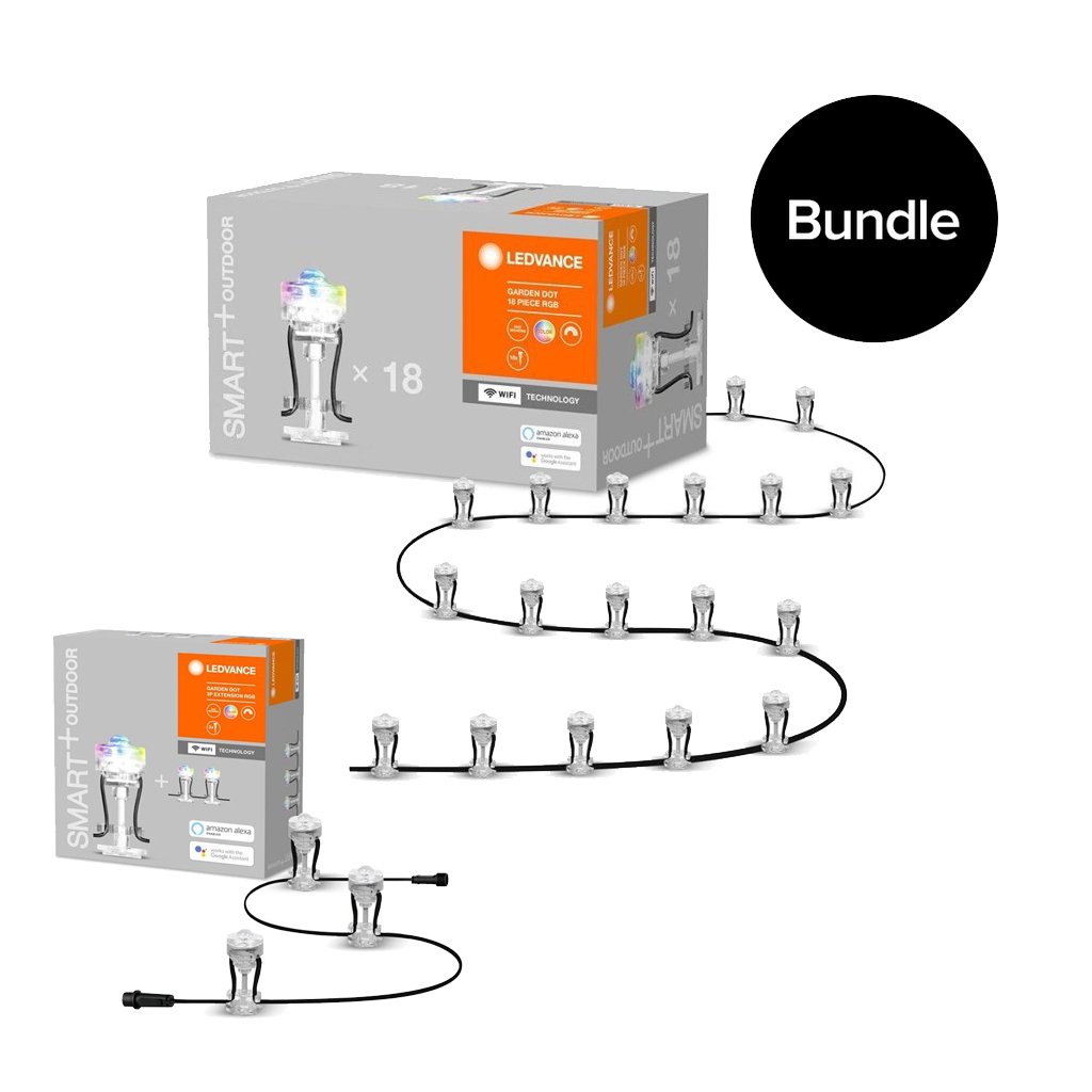 Ledvance - SMART+ Wi-Fi Garden Lightchain 18 Dots + Garden Lightchain 3 Dots - Bundle