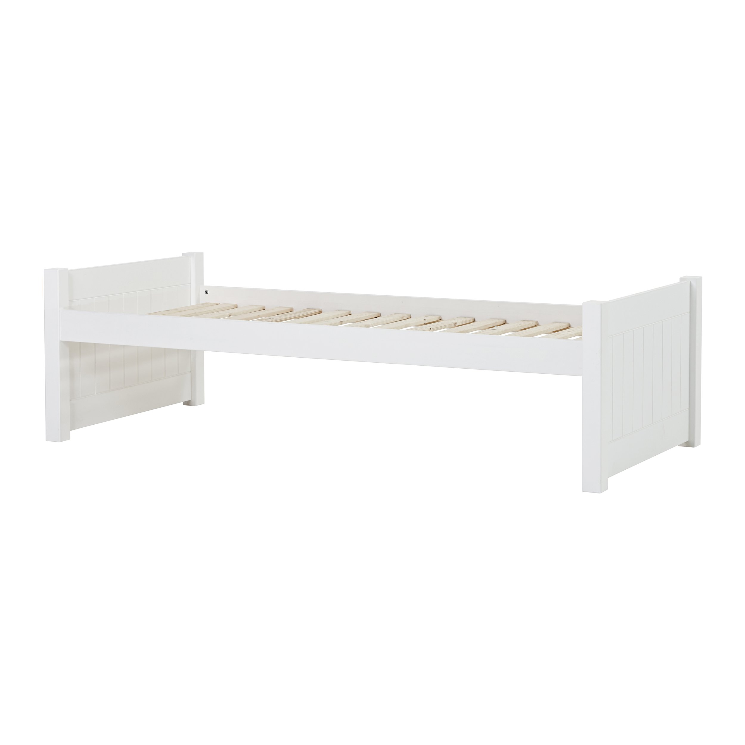 Hoppekids - NOAH DELUXE Junior bed w. 2 Medium Bed ends 90x200cm - White