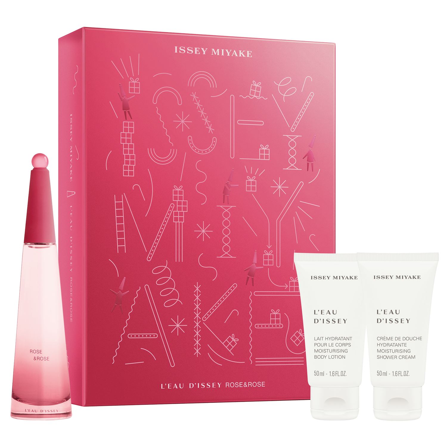 Issey Miyake - El Rose & Rose EDP 50 ml + Showergel & Body Lotion 50 ml - Giftset