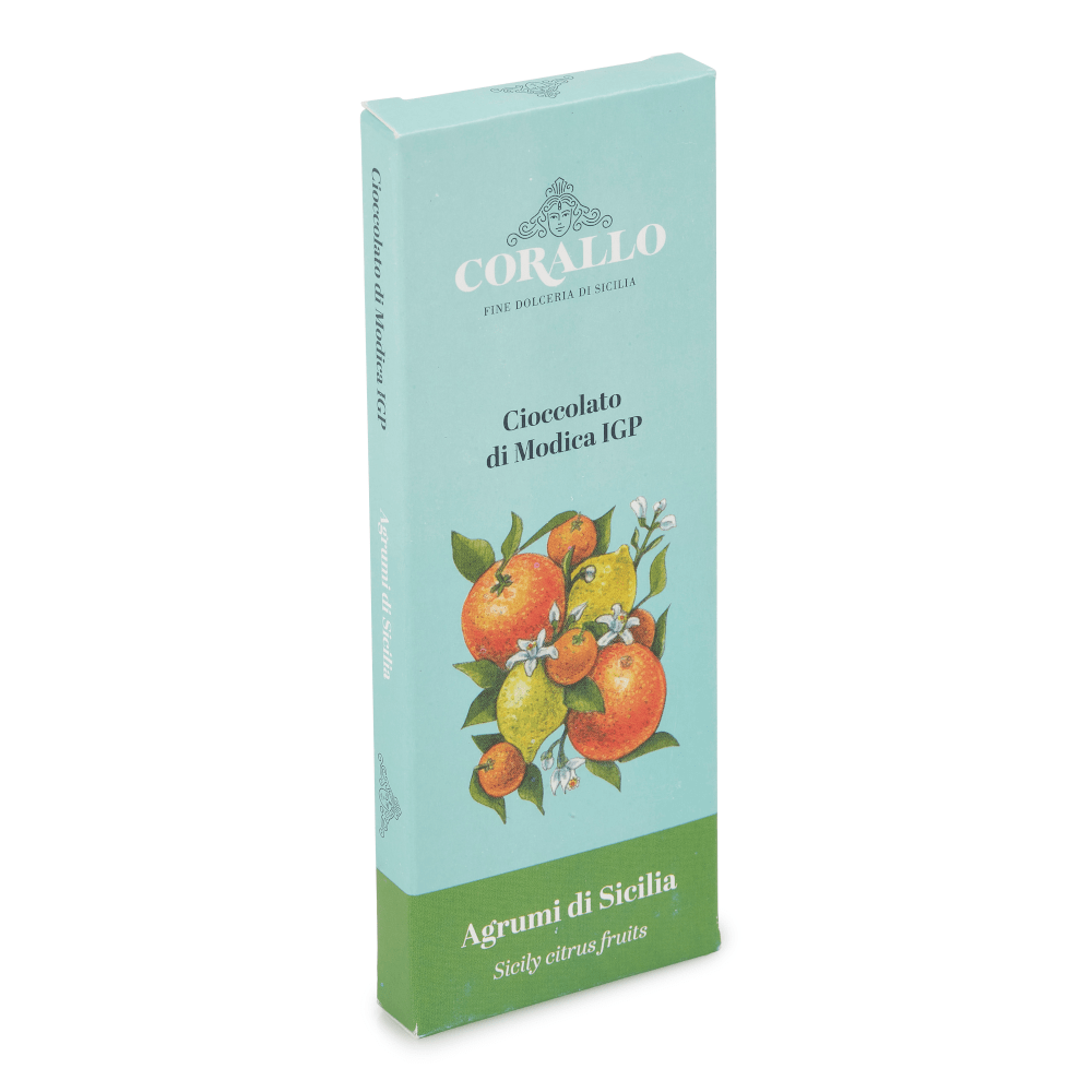 Orange Modica Chocolate Bar 50g by Dolceria Corallo