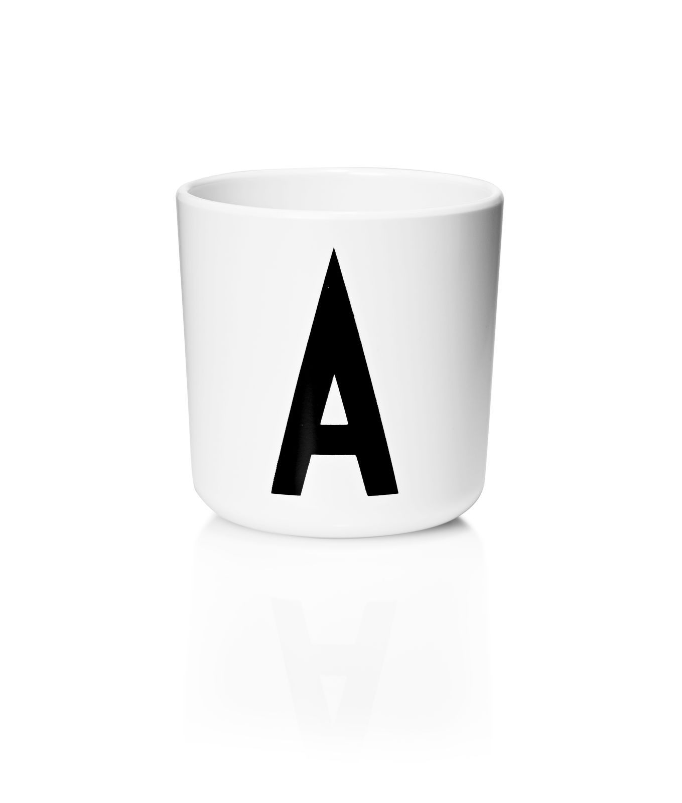 ​Design Letters - Personal Melamine Cup A - White (20201000A)