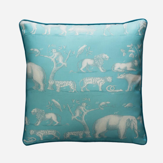 Andrew Martin | Kingdom Outdoor Cushion | Lagoon