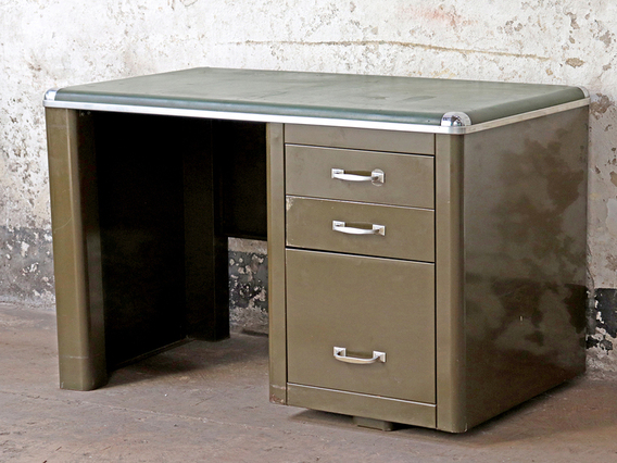 Mid-Century Metal Desk by Howden Green
