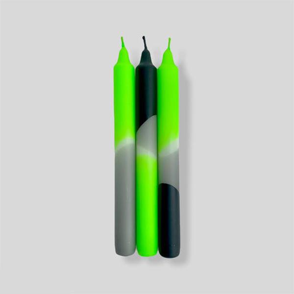 Racing Kawa Neon Dip Dye Taper Candles