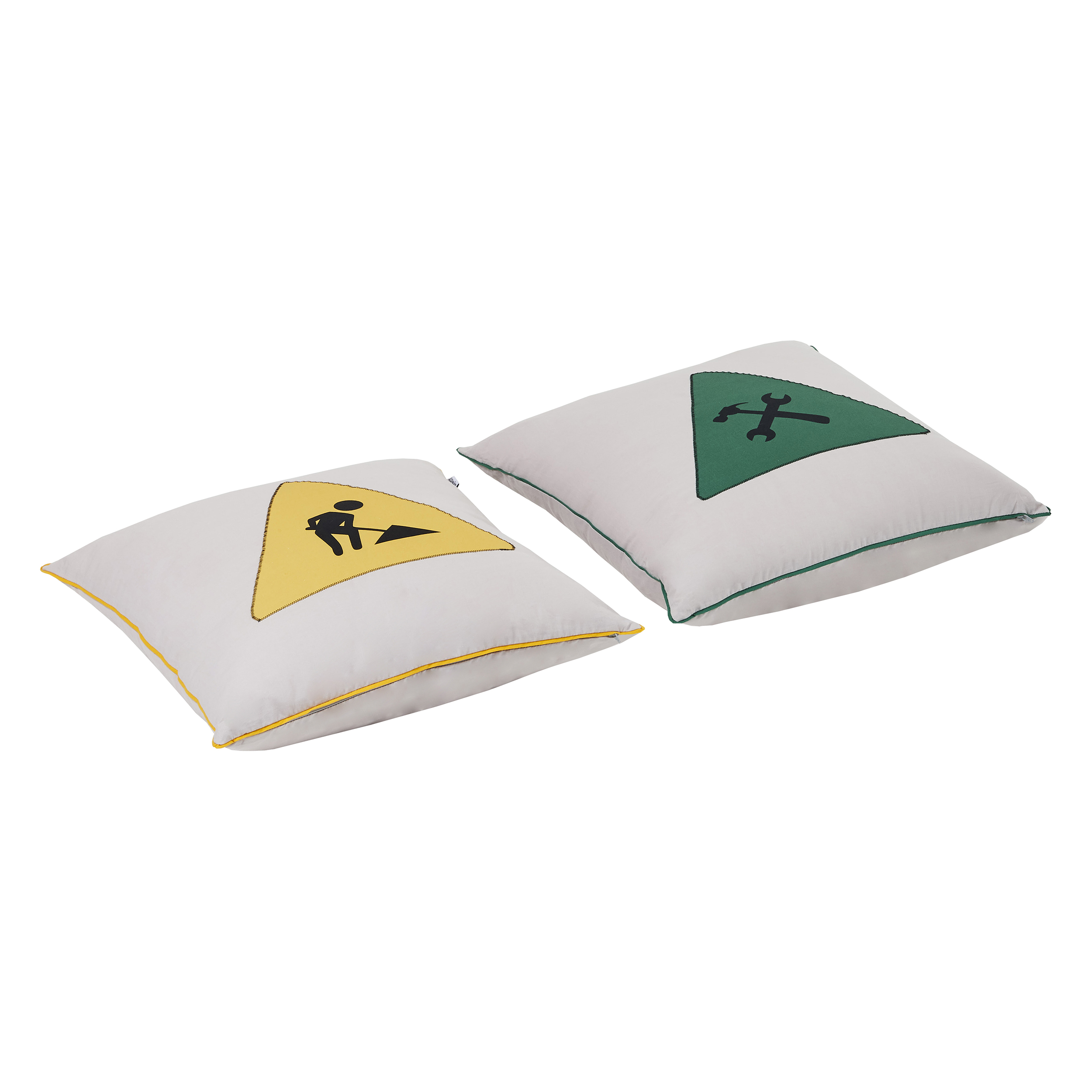 Hoppekids - Pillow Set w. 2 Pillows - Construction