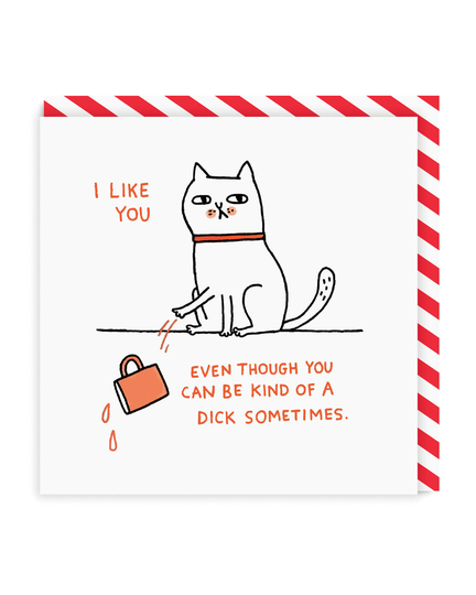 Dick Sometimes Square Greeting Card