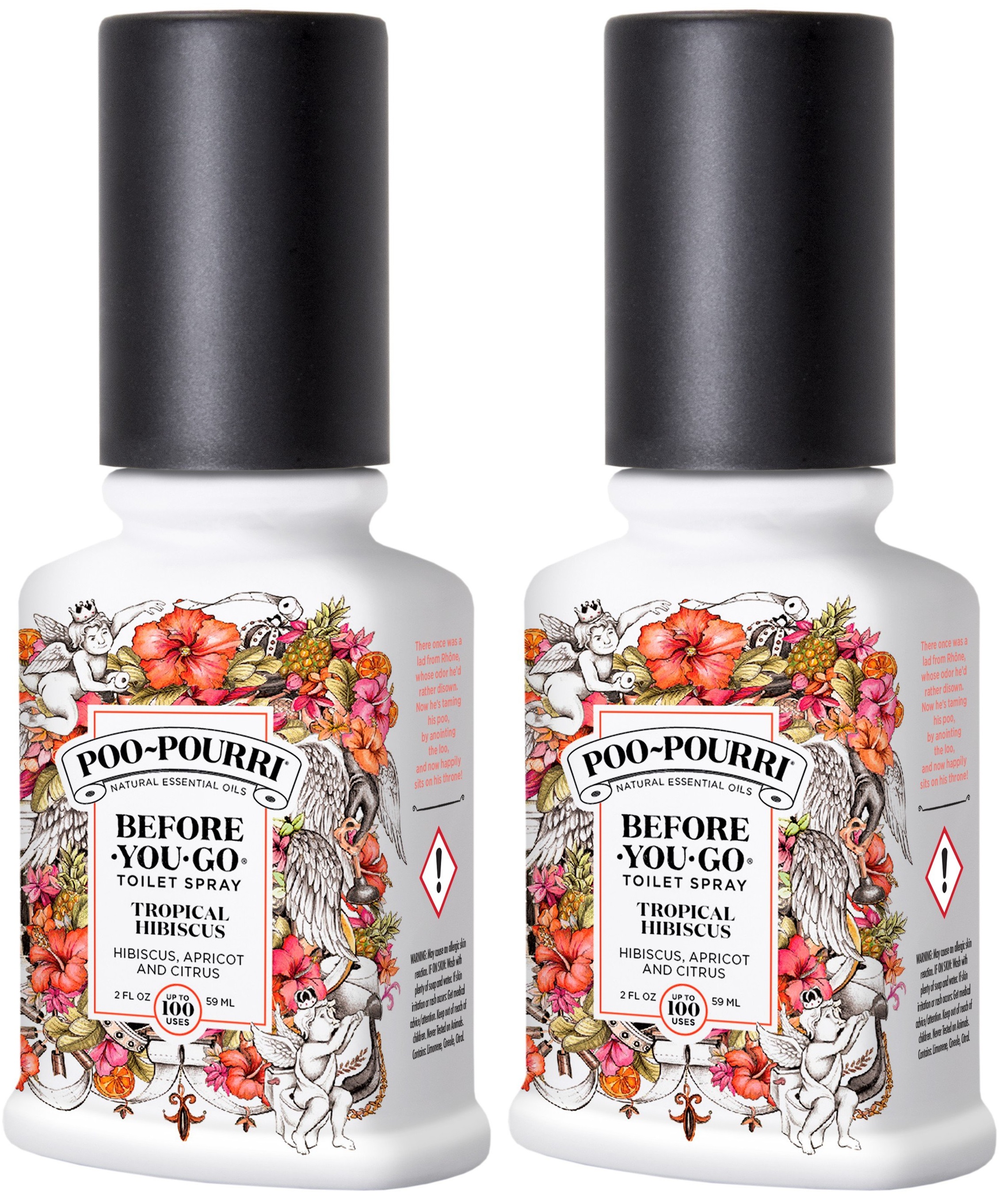 Poo~Pourri - 2x Tropical Hibiscus Toilet Spray 59 ml