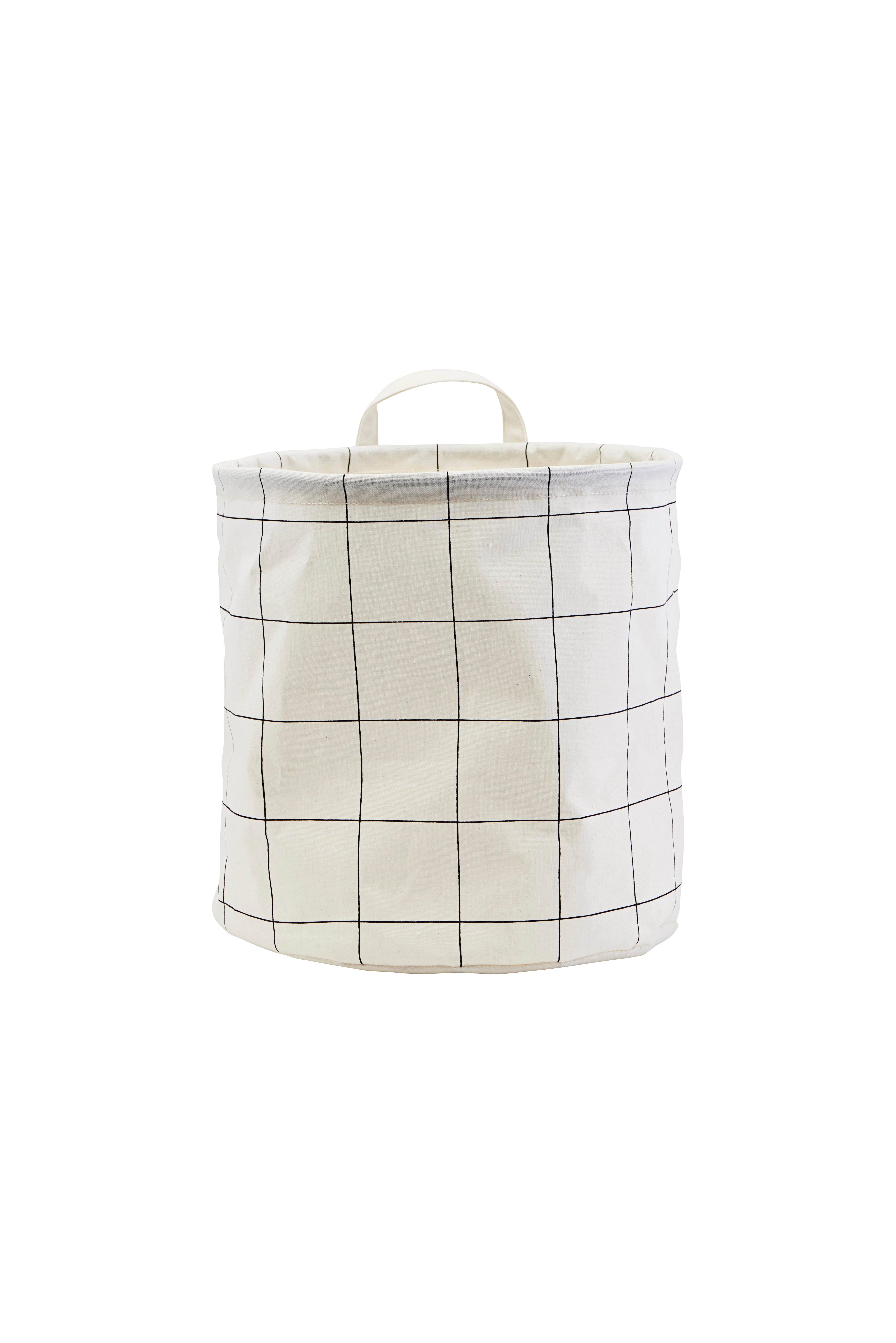House Doctor - Storage Bag Squares Medium - White (LS0351)