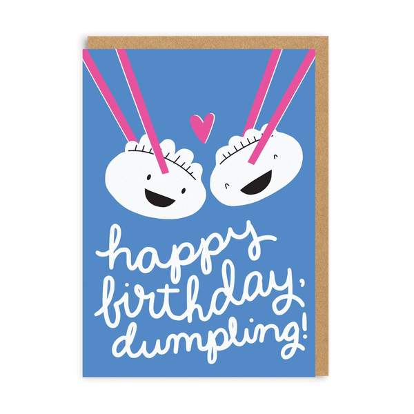Couple Dumplings Greeting Card