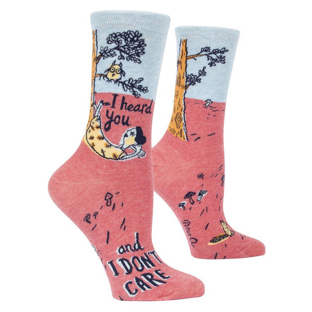 I Heard You and I Don't Care Womens Socks