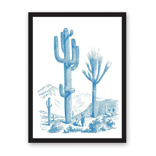 A3 Desert Cactus Riso Print