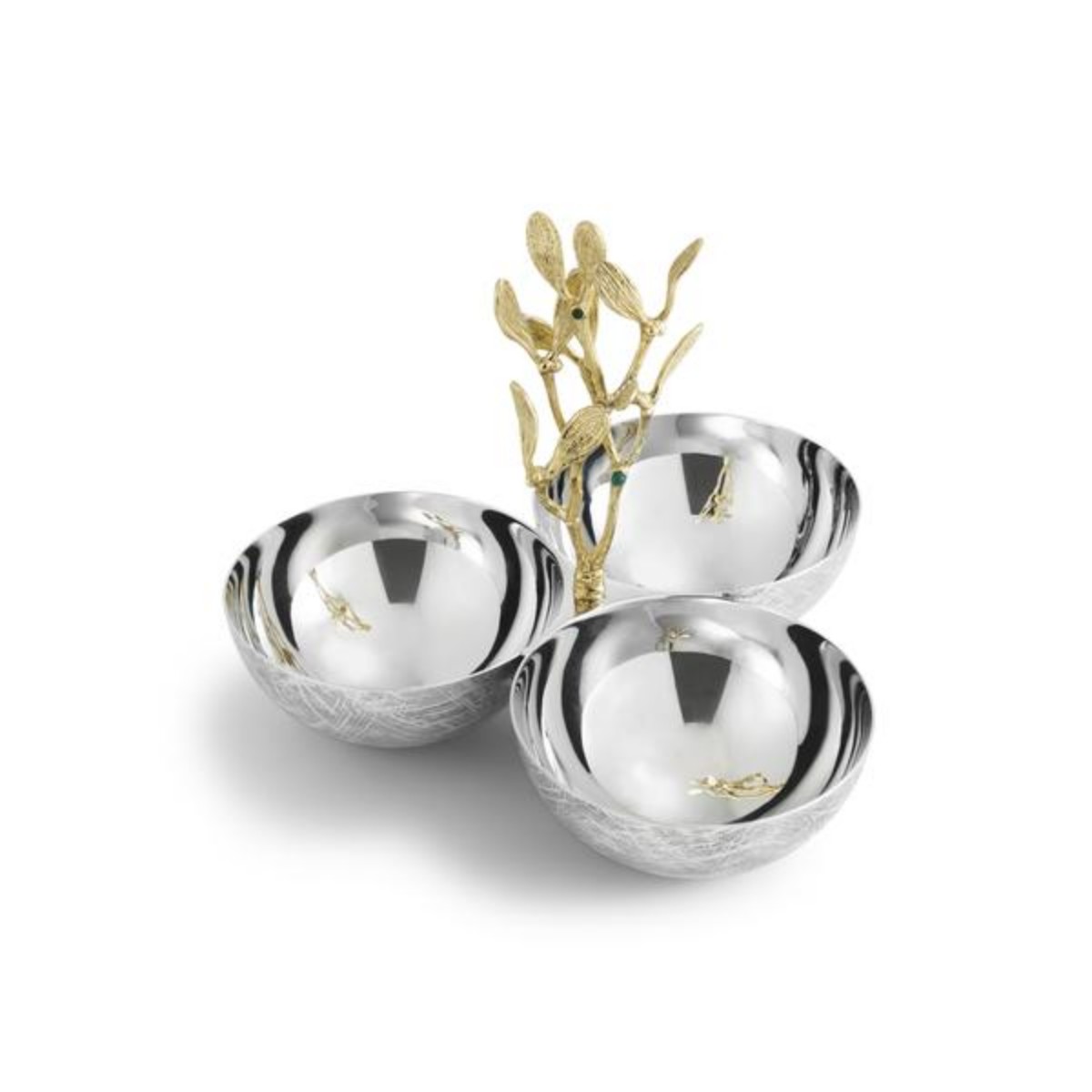 Michael Aram I Mistletoe Triple Dish