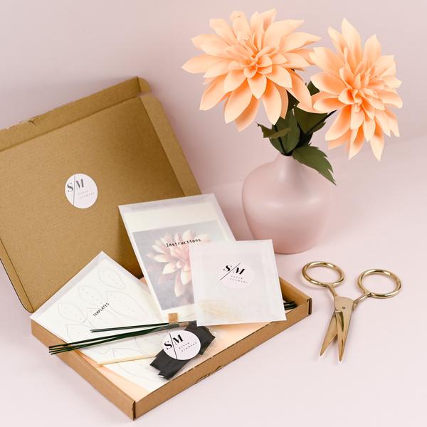 Dahlia Paper Flower Craft Kit