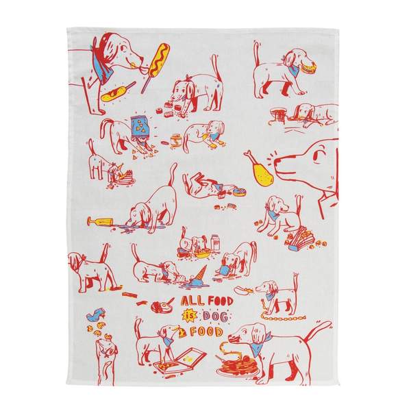 All Food Is Dog Food Tea Towel