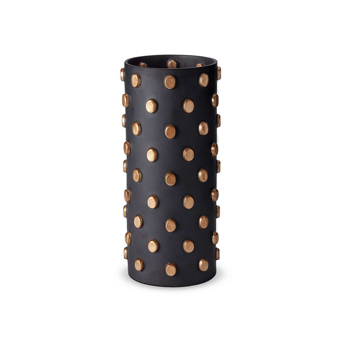 L'Objet I Teo Black Vase Large Black