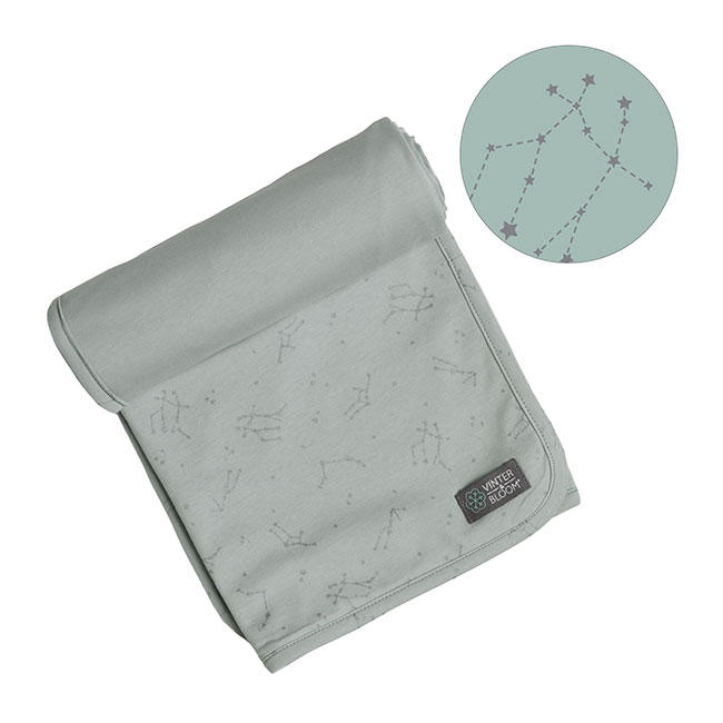 Vinter & Bloom - Northern Lights Blanket Jersey - Nova Green