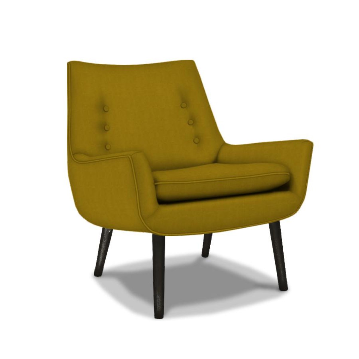 Jonathan Adler I Mrs Godfrey Chair I Verona Mustard & Ebony