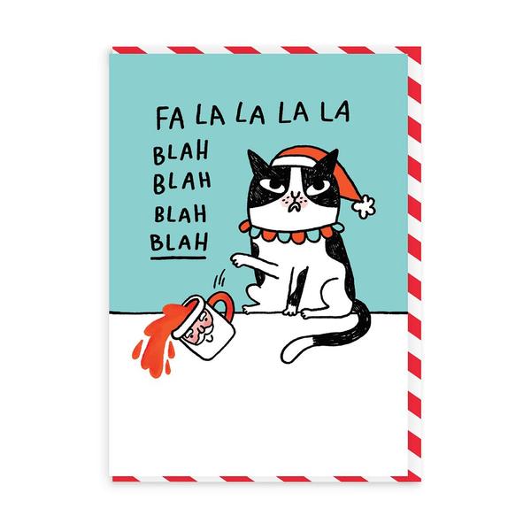 Fa La La La La Blah Christmas Card
