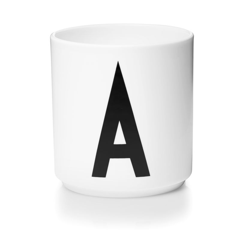 ​Design Letters - Personal Porcelain Cup A - White (10201000A)