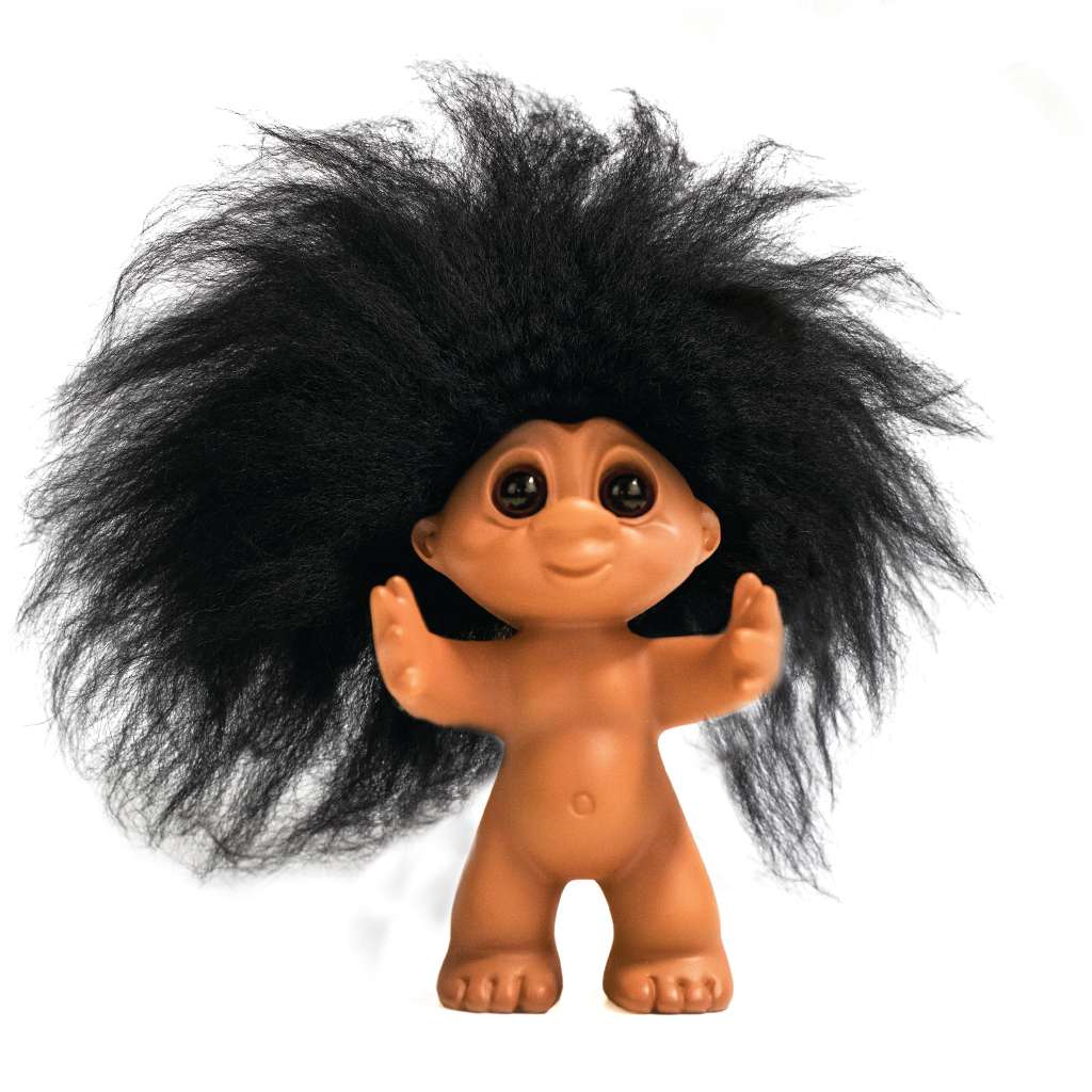 Good Luck Troll - Gjøl Trold 9 cm - Rubber Look (93445)