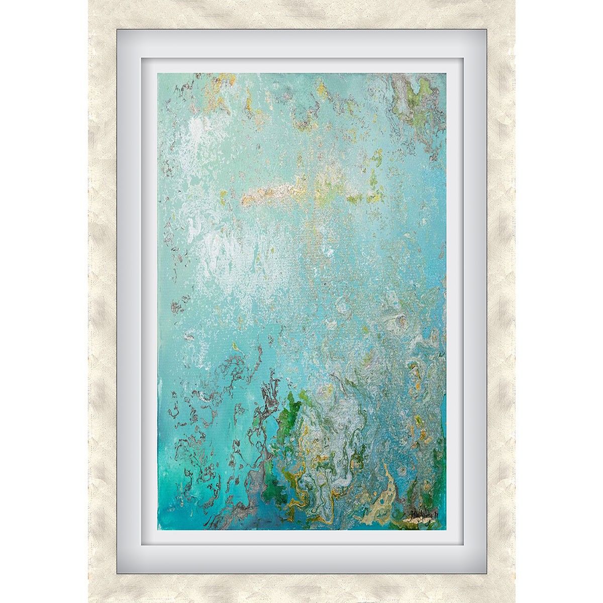 Aerial Ocean Silver - X-Large