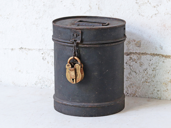 Vintage Storage Tin Small