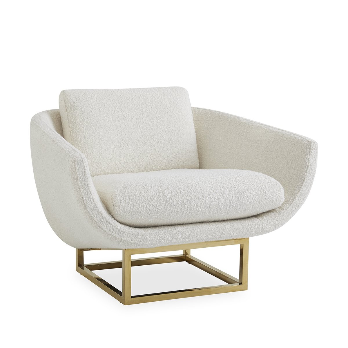 Jonathan Adler I Beaumont Lounge Chair I Olympus Ivory