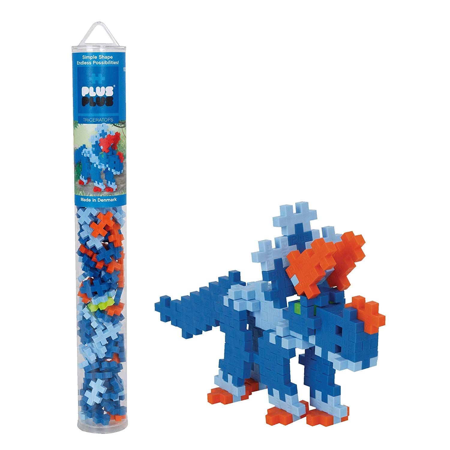 Plus Plus - Tube with 100 pc - Triceratops (4094)