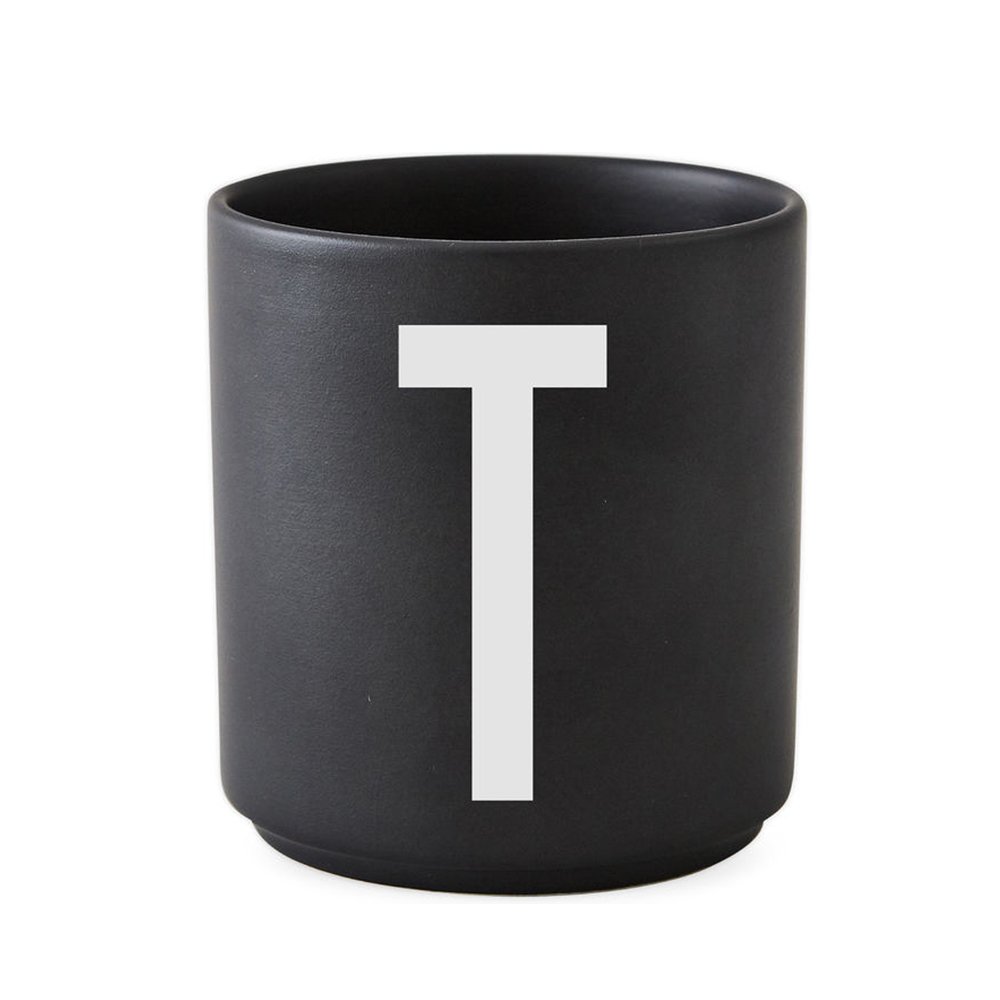 ​Design Letters - Personal Porcelain Cup T - Black