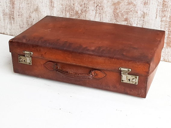 Leather Suitcase Brown