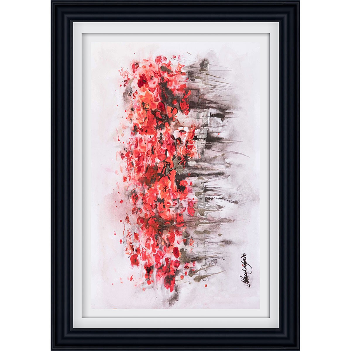 Urban Poppies Black - Large