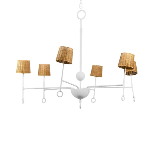 Porta Romana I Crawford Chandelier I Plaster White