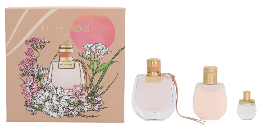 Chloé - Nomade EDP 75 ml + EDP 5 ml + Body Lotion 100 ml - Giftset