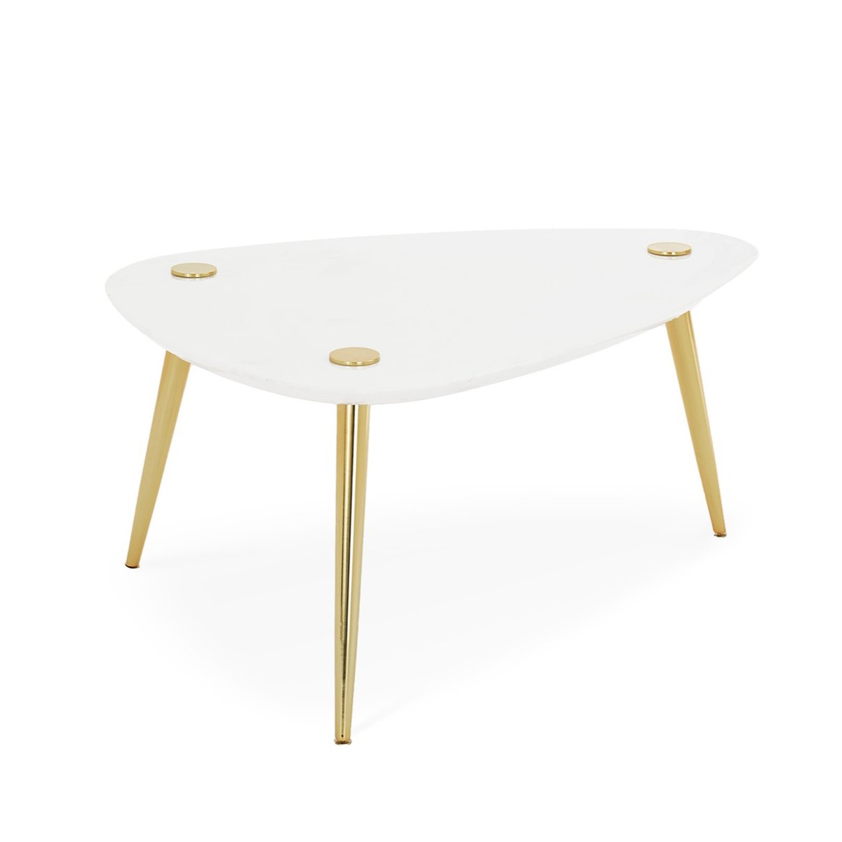 Jonathan Adler I Large Marble Triangle Table