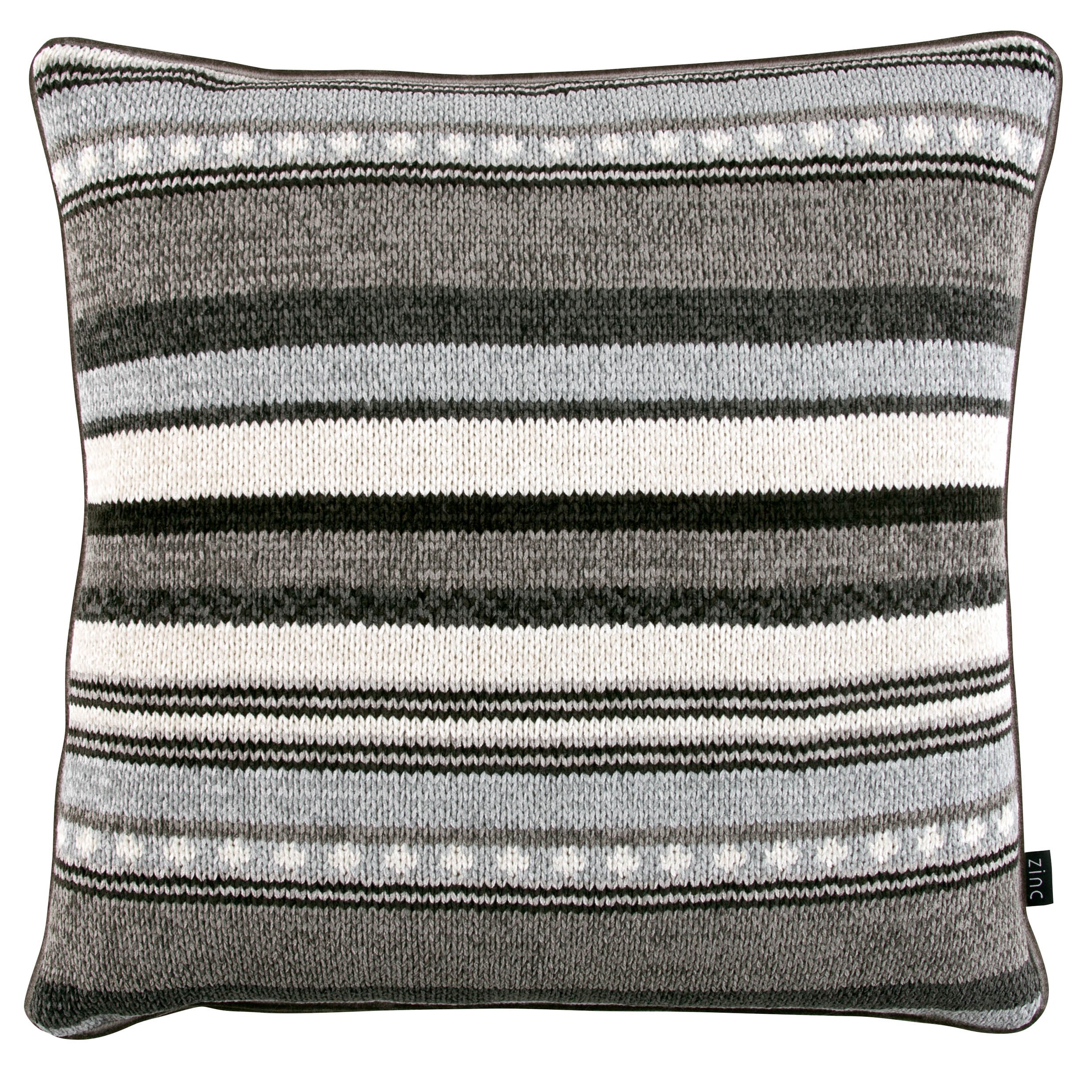 Zinc Romo I Poncho Stripe Cushion | Mineral 50x50cm