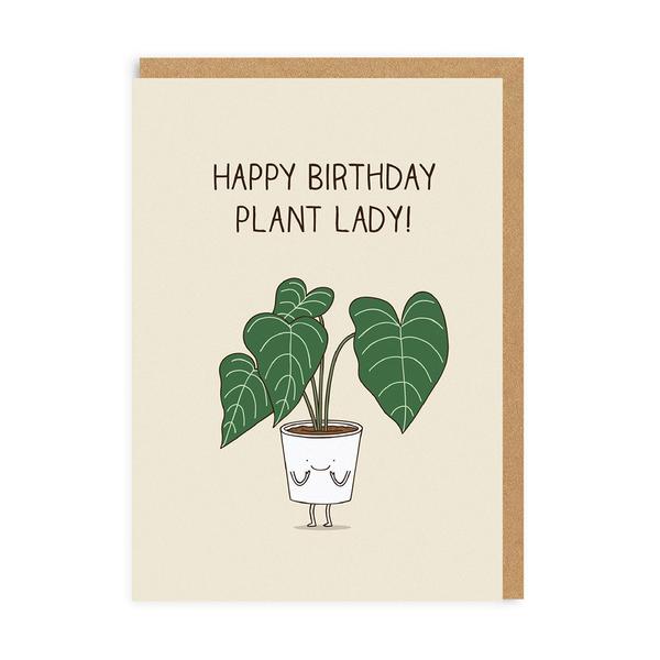 Happy Birthday Plant Lady Greeting Card