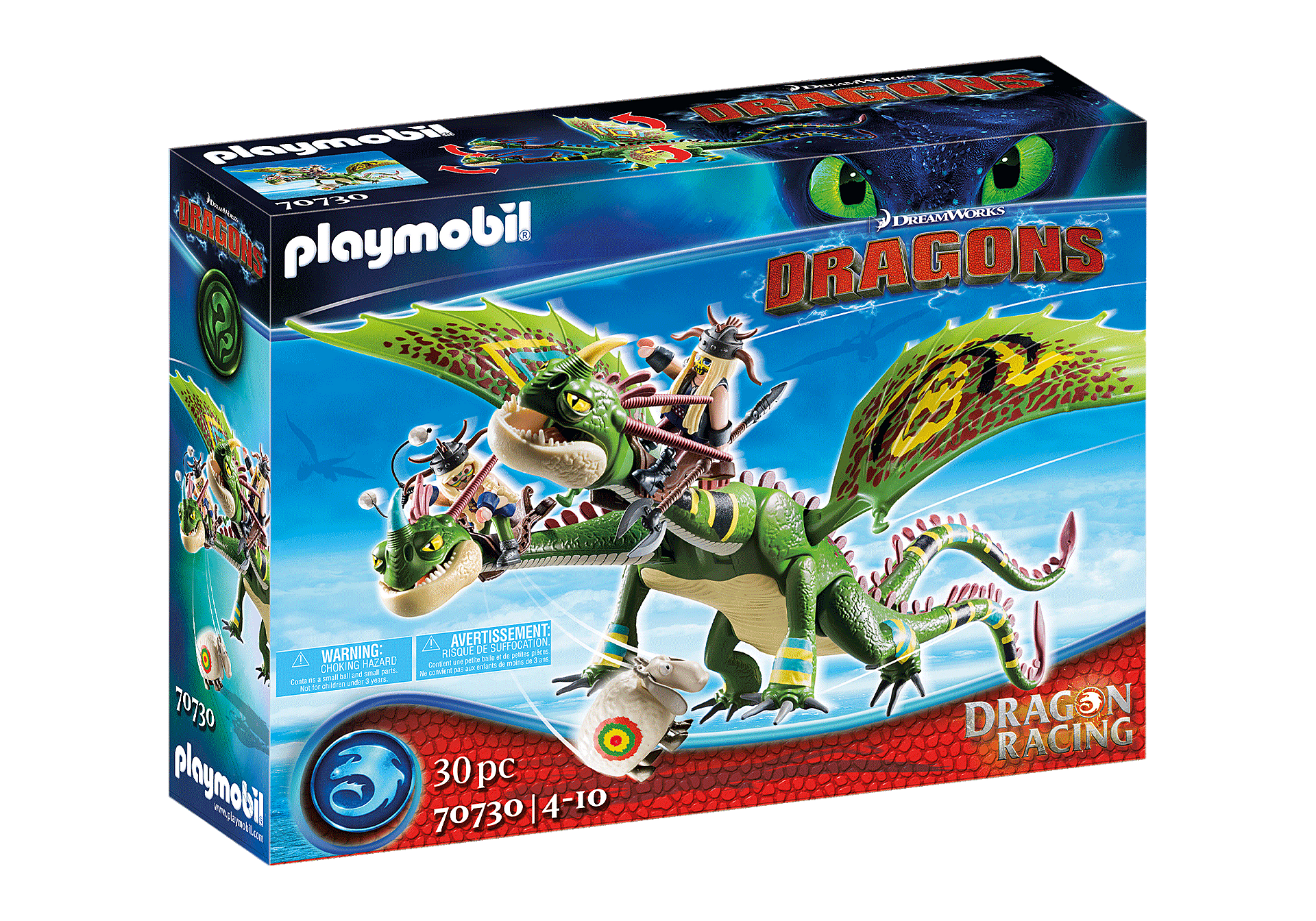 Playmobil - Dragon Racing: Ruffnut and Tuffnut with Barf and Belch (70730)