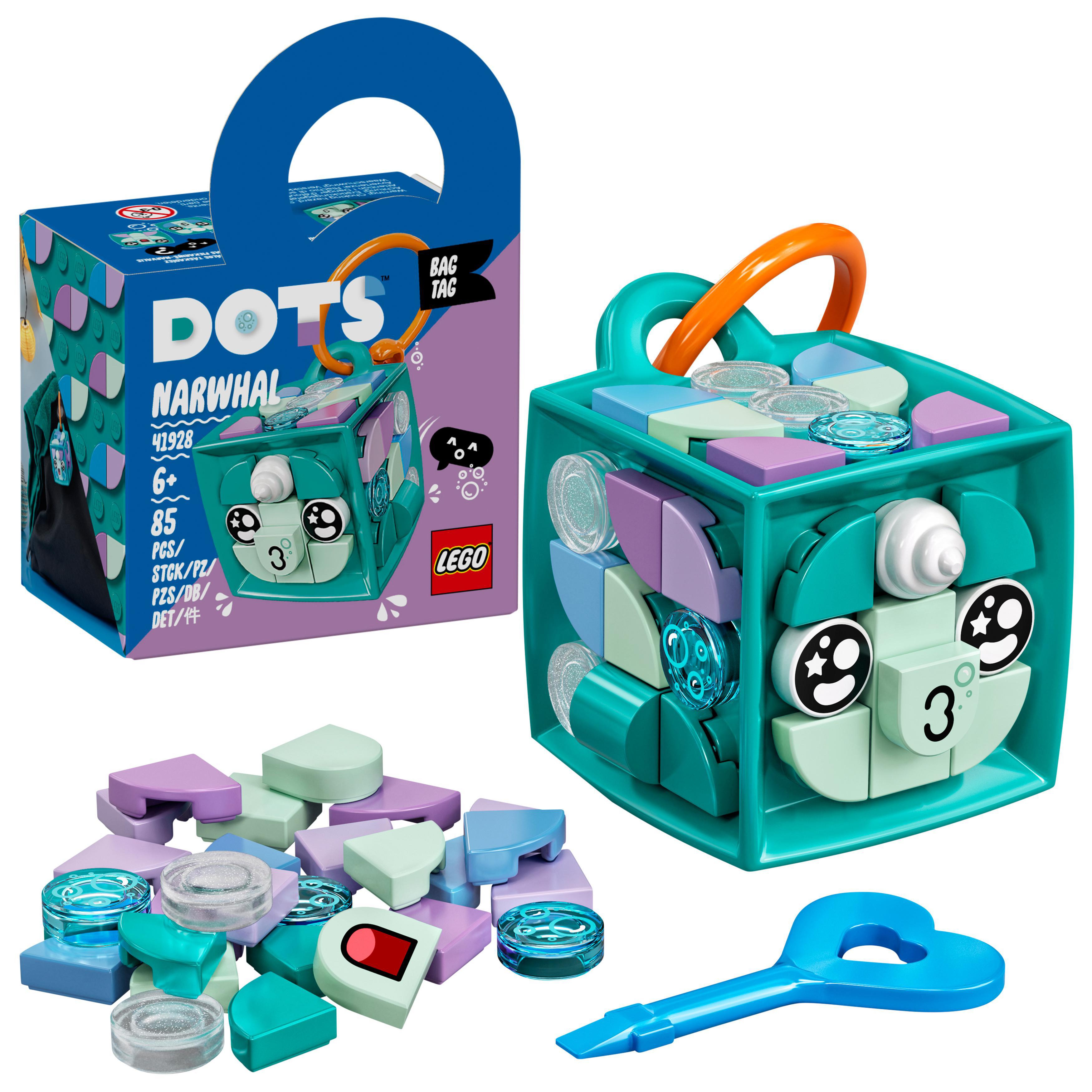 LEGO DOTS - Bag Tag Narwhal (41928)