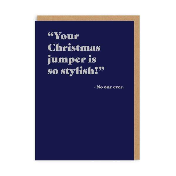 Christmas Jumper So Stylish Christmas Card