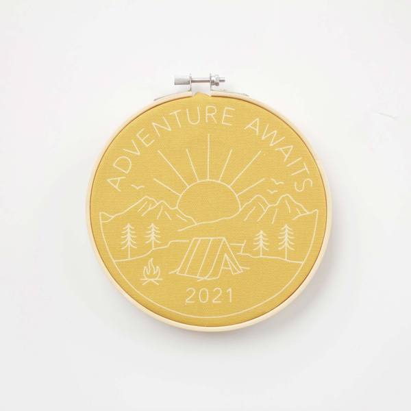 Adventure Awaits 2021 Embroidery Hoop Kit