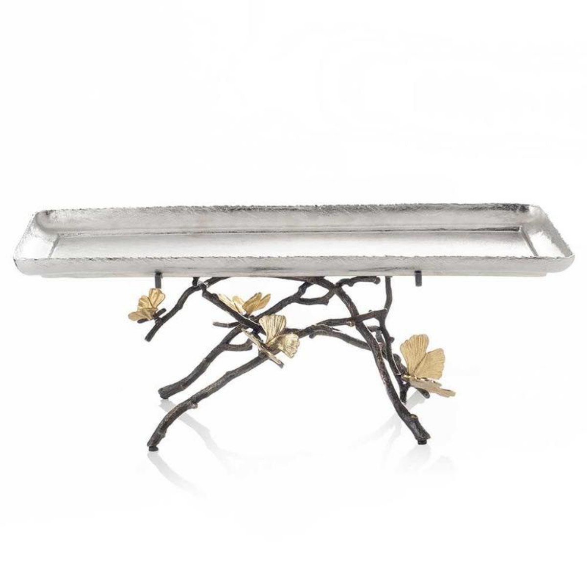 Michael Aram I Butterfly Ginkgo Footed Centerpiece Tray