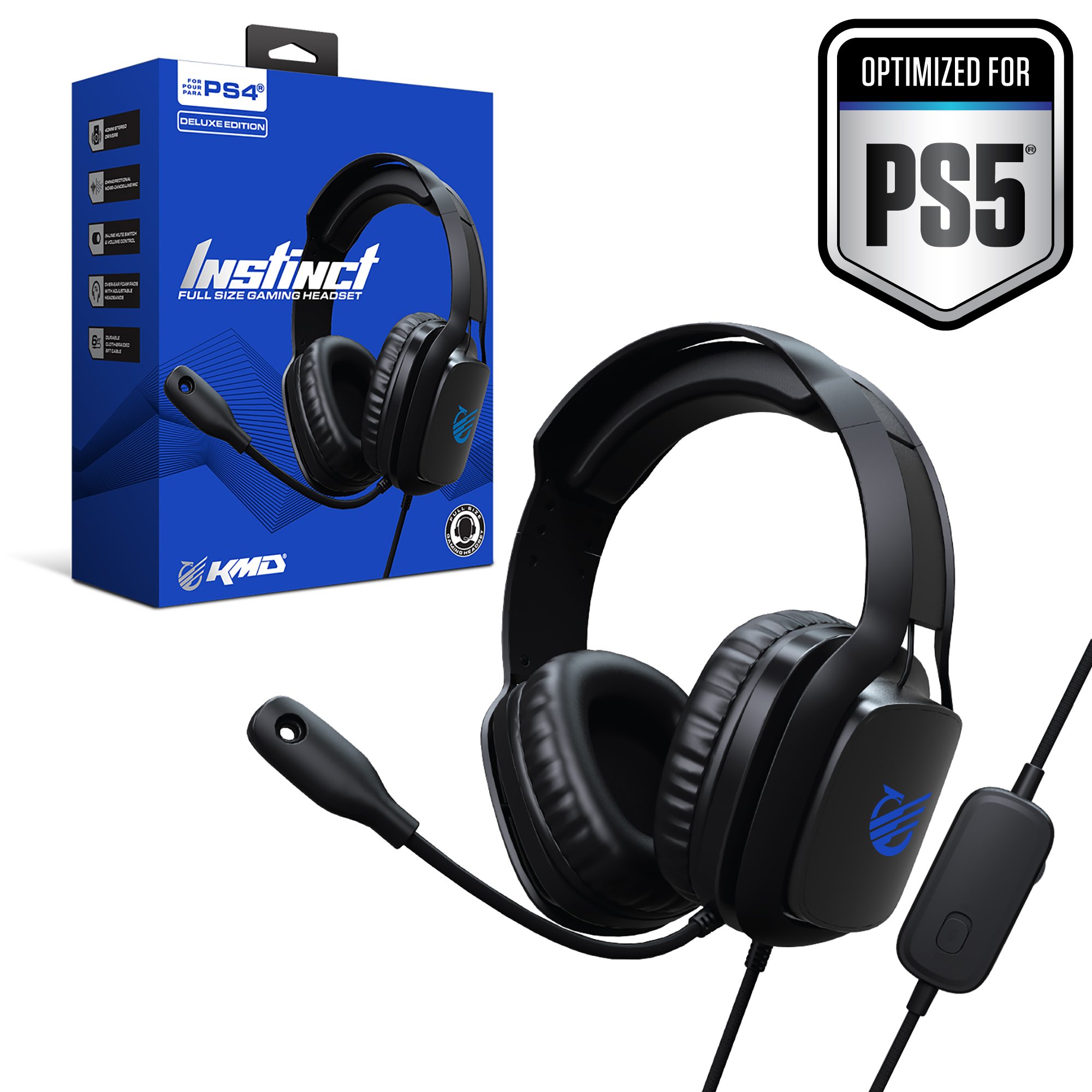 KMD Playstation 4/5 Instinct Gaming Headset - Deluxe Edition