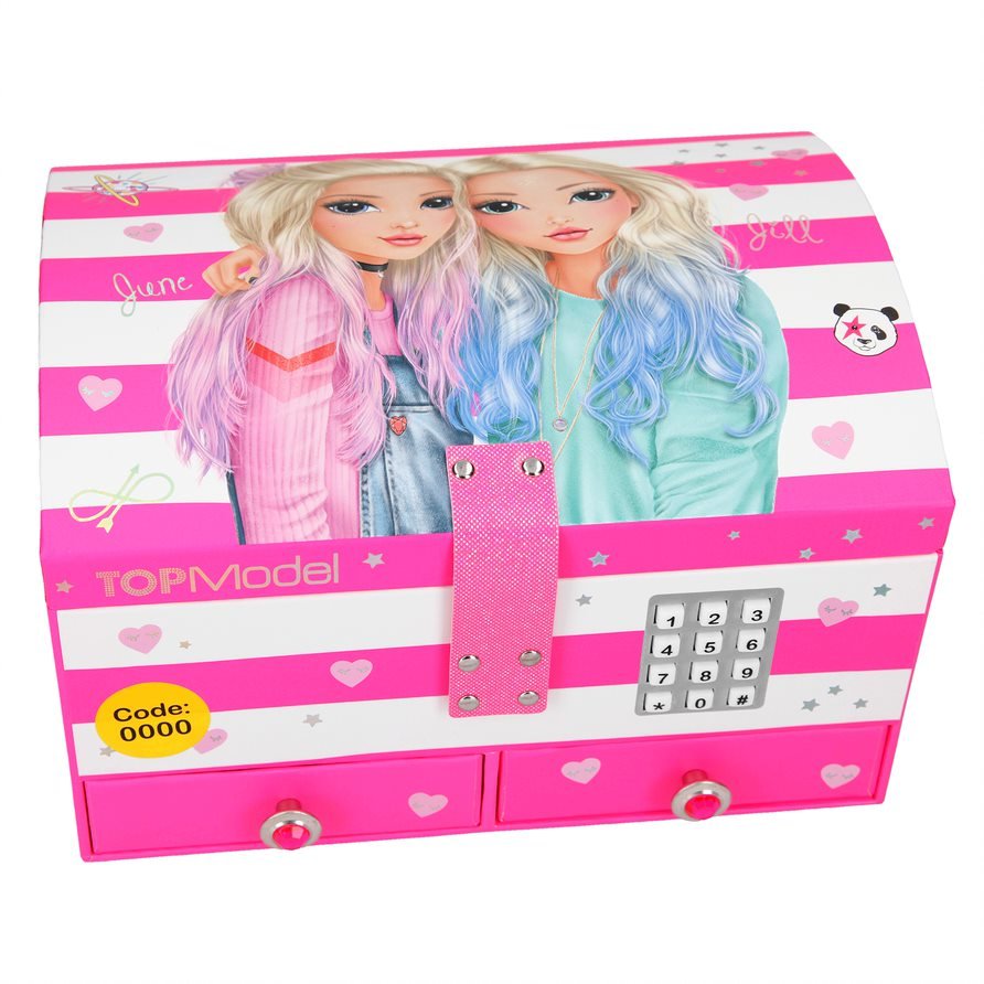 Top Model - Big Jewellery Box With Code And Sound - Pink (410543)