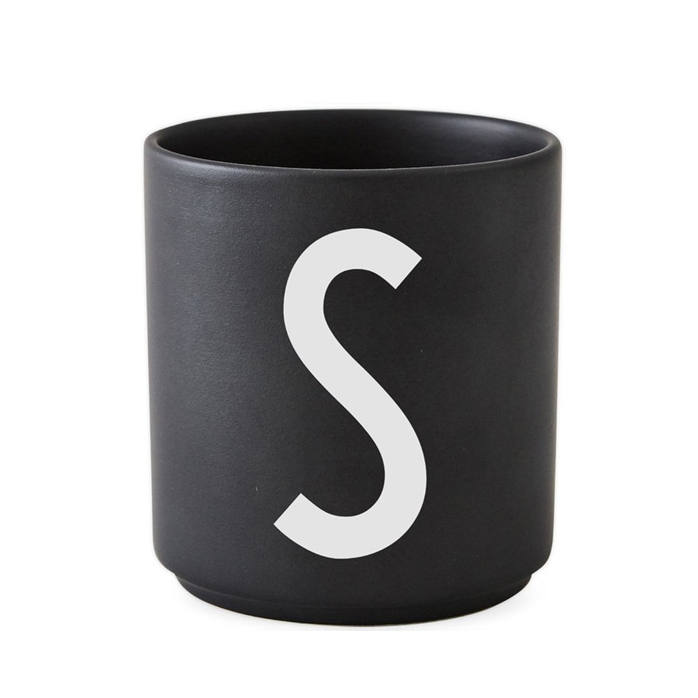​Design Letters - Personal Porcelain Cup S - Black (10204000S)