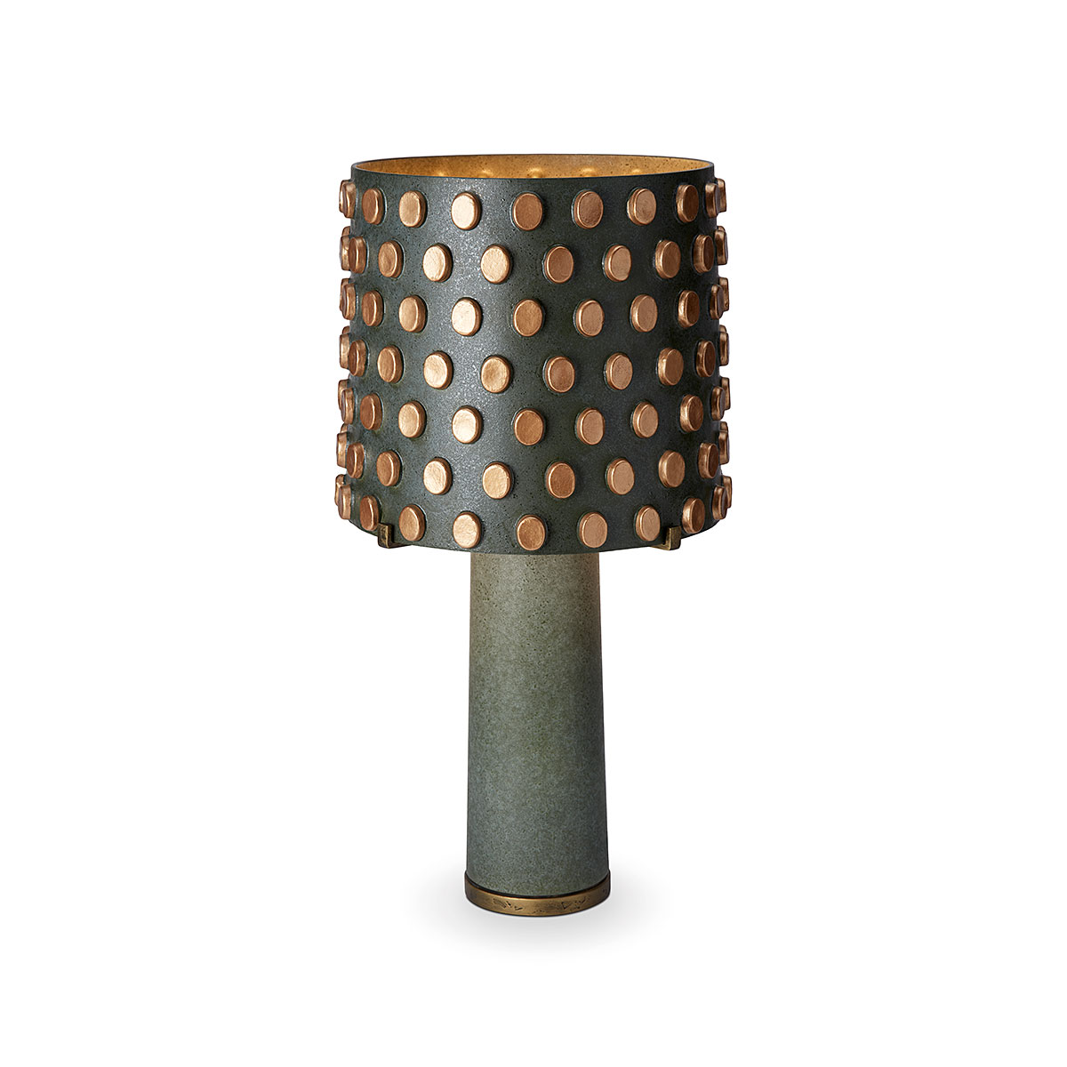 L'Objet I Pakal Table Lamp Green Gold